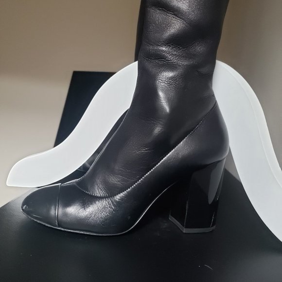 COPY - CHANEL | Black Over the Knee Boots | 36.5 - Picture 5 of 15